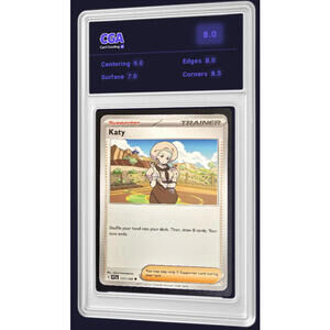 Scarlet & Violet Base Katy 177/198 Pokémon TCG Card - CGA 8.0 Digital Grade